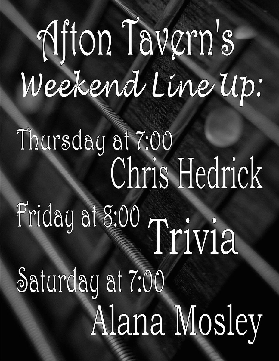 Warmer Weather = Live Music!!! Check out what we have planned for the #weekend !