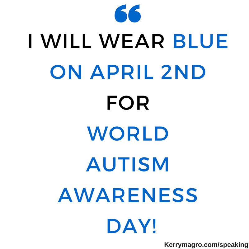 Yup. :) #SaveTheDate #LightItUpBlue #WorldAutismAwarenessDay #Autism