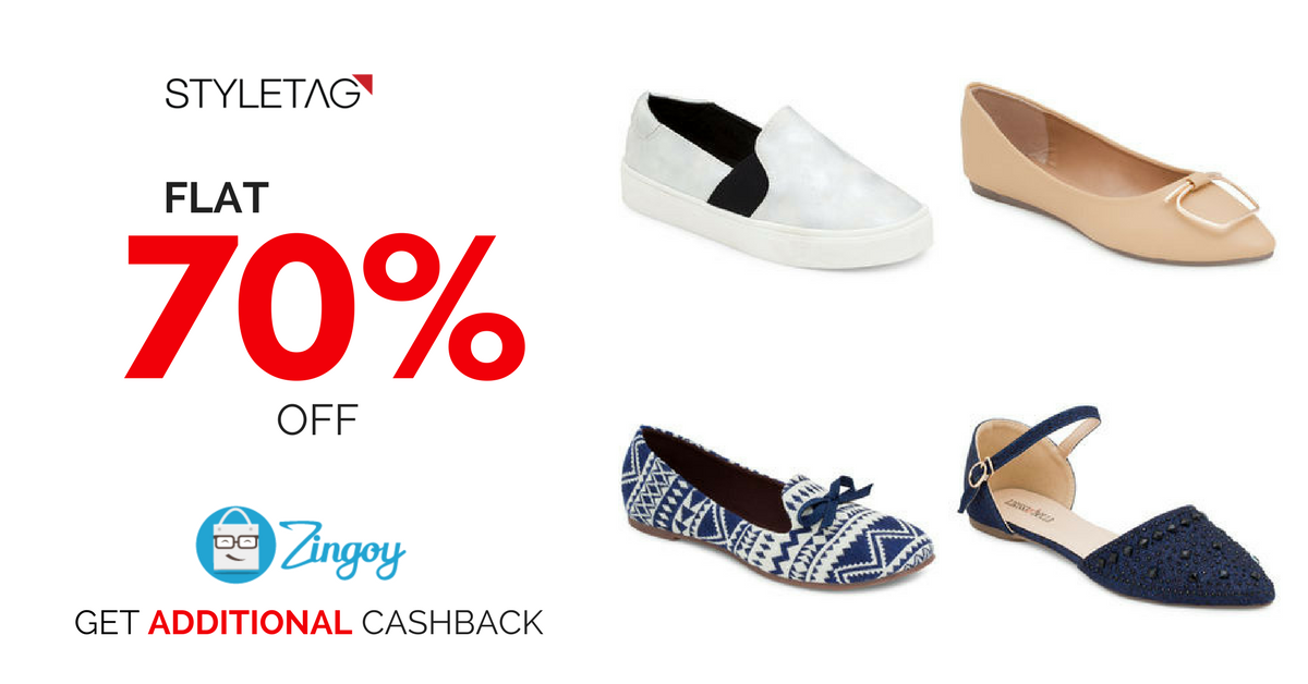 Get the Amazing #Footwear Collection <a href="/TeamStyletag/">Styletag</a> + Additional #Cashback via Zingoy Grab this offer now visit bit.ly/29wNBAE