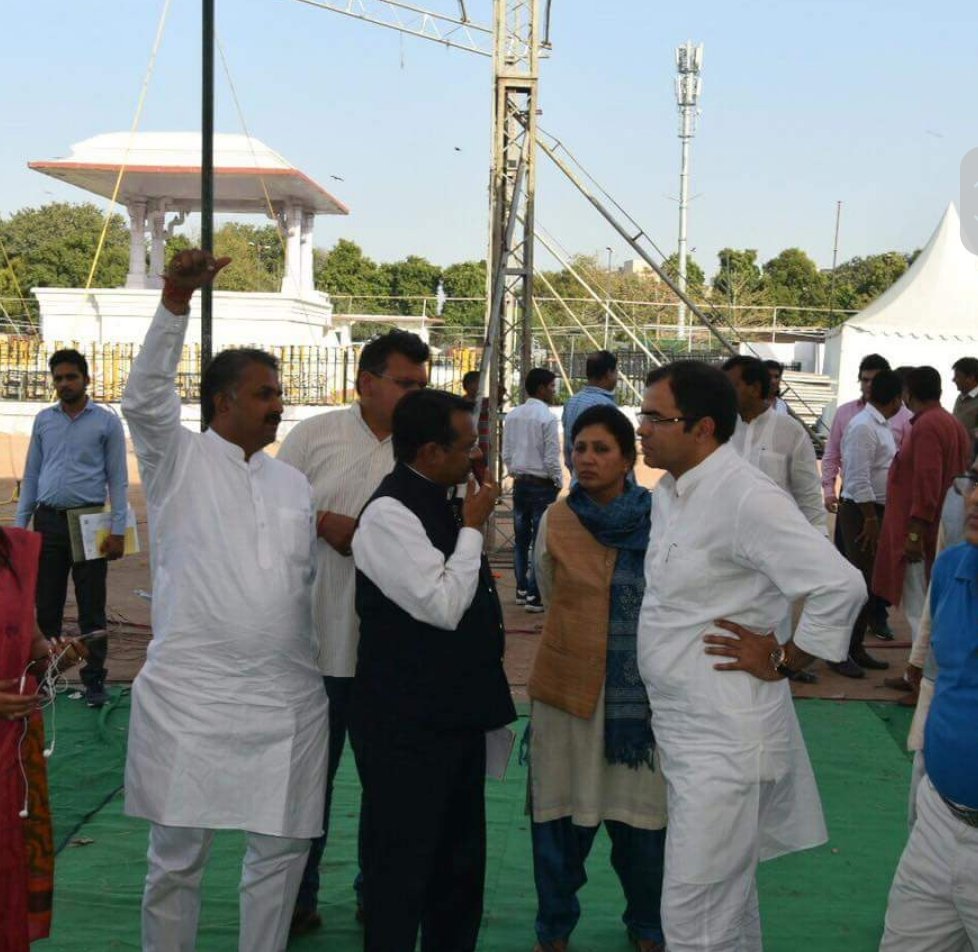 Looking over preparations for the booth level #BJP workers' rally to be addressed by <a href="/AmitShah/">Amit Shah</a> ji on the 25th March. #Attend &amp; be #inspired.
