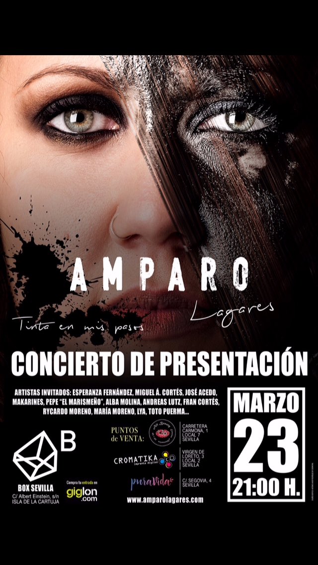 MariaRoncelM's tweet photo. @Ayto_Sevilla @DigitalSevilla @diariosevilla @abcdesevilla #SevillaHoy #Música @Amparo_Lagares #salaBox https://t.co/1fSQqTW0WX