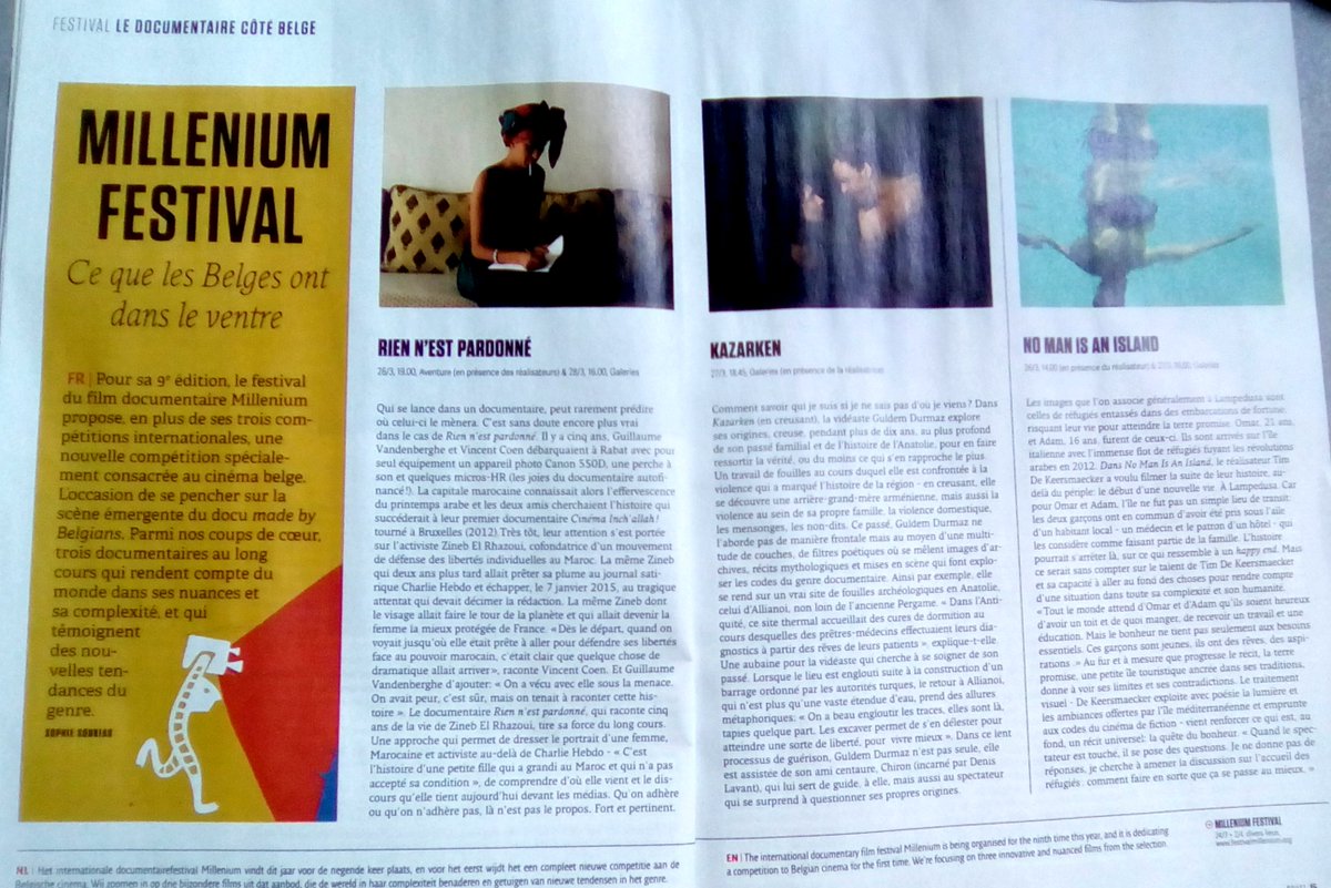 MilleniumFest's tweet photo. "Ce que les Belges ont dans le ventre"
Dans le @BRUZZbe de cette semaine !
#JoinTogether #MilleniumFestival https://t.co/MCo65Q6yTT