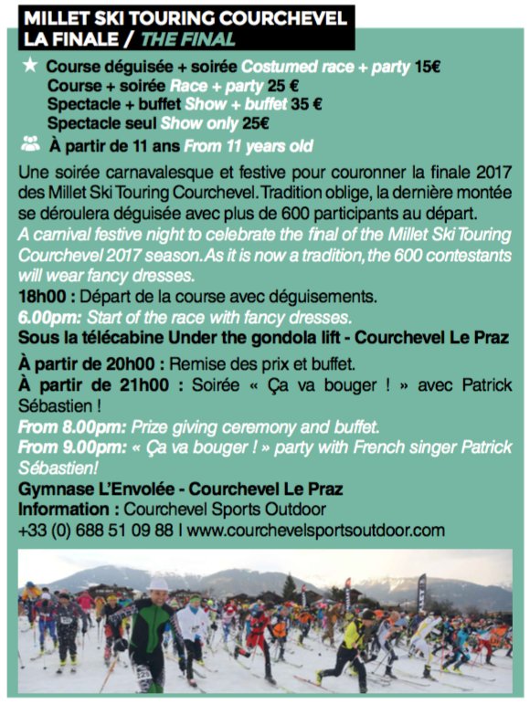 courchevel's tweet photo. #finale #millet #ski #alpinisme #deguisement #courchevel #cvlmoment #letscourcheveltogether #3vallees https://t.co/GCcE8BGFyj