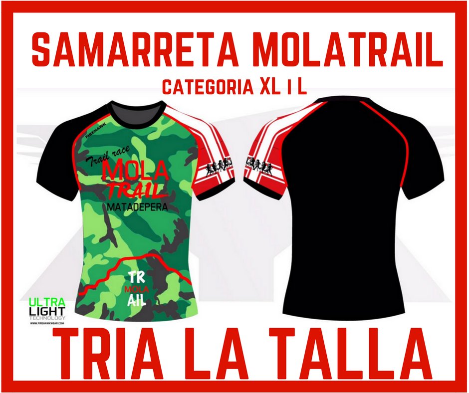 Molatrail's tweet photo. ✋🏻Només assegurarem talles per les inscripcions 📝on-line fins el dia 8 d'Abril
#mola #molatrail #samarreta #matadepera https://t.co/N01XrHtFrq