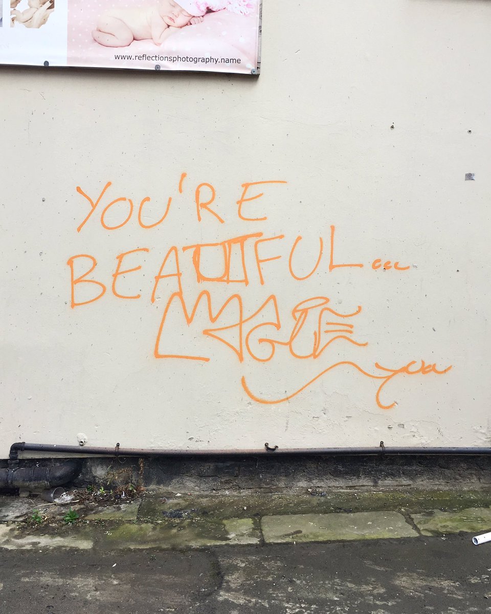 Why_U_Reading's tweet image. YOU&apos;RE BEAUTIFUL...
West Bar, S3

#Sheffield #streetart #graffiti #streetwords #typebrut