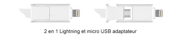 Le lien entre 2G Publicité et ses clients ? De bonnes idées !
Adaptateur 2 en 1 Androïd et iPhone.