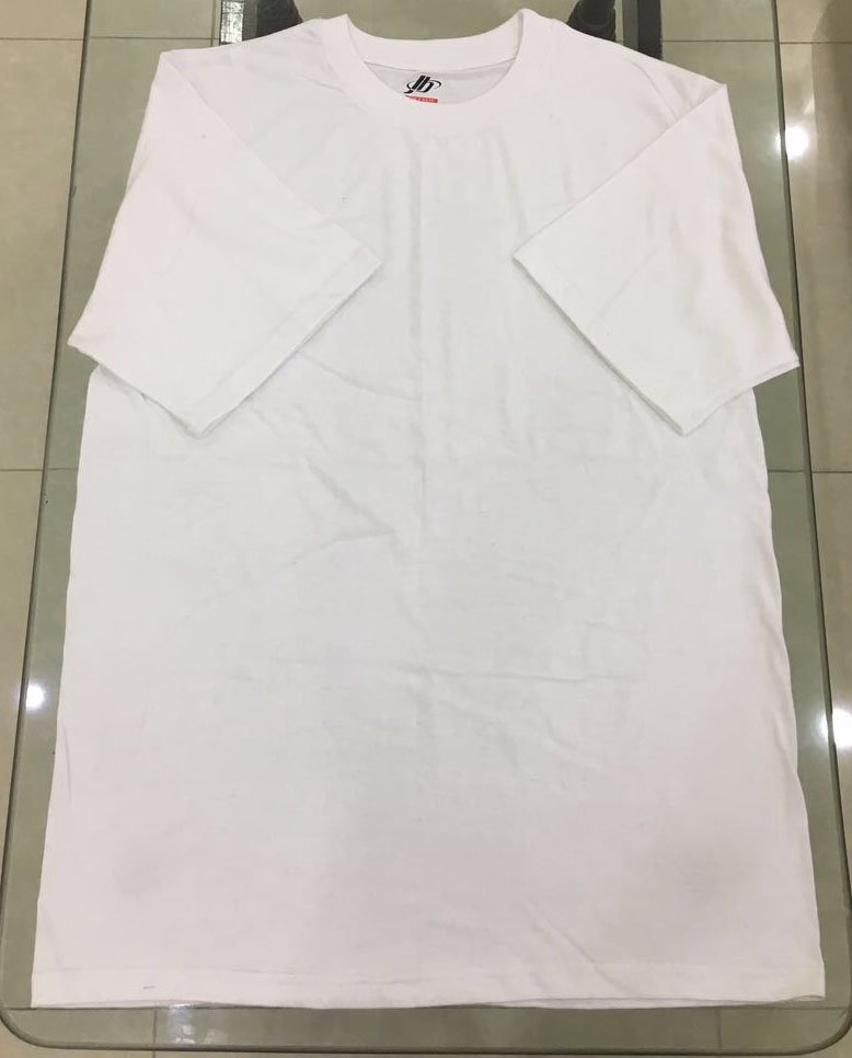 JB Men T-Shirt
White &amp; Dyed
100% Cotton 155GSM Jercy