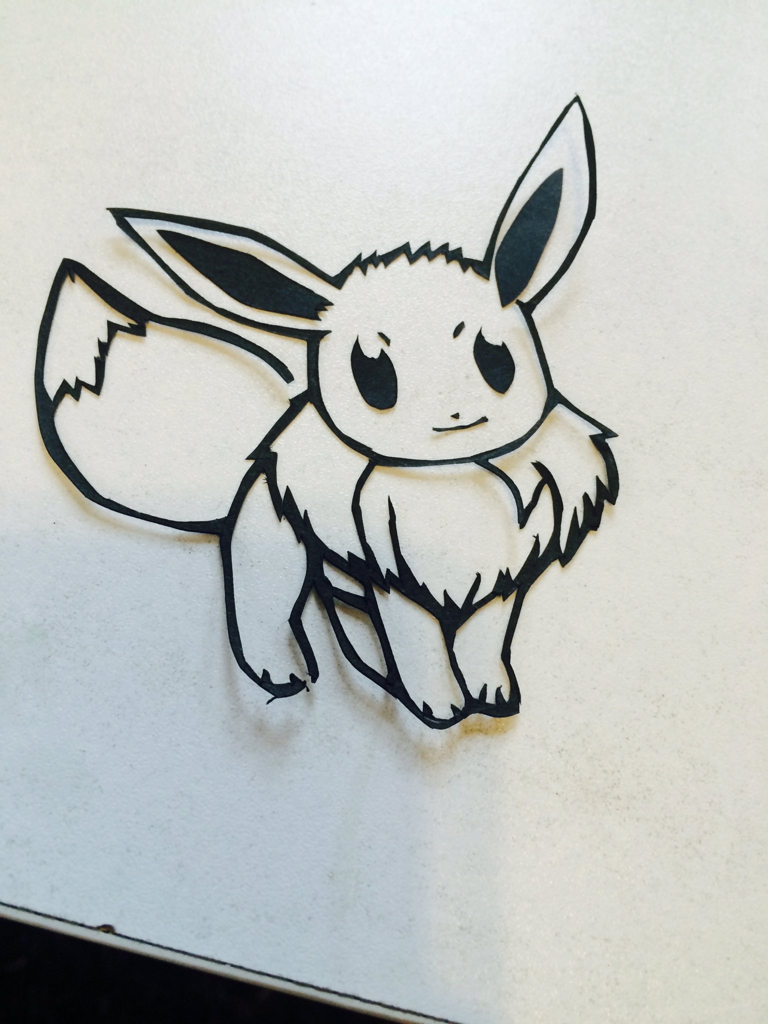 なんのポケモンかわかるかな 力作 ポケモン切り絵 Twitter