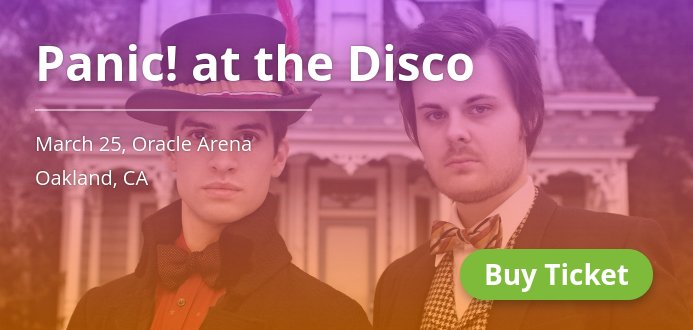 LivePopSF's tweet photo. 🎤 @panicatthedisco, Mar 25, Buy a ticket: 🎫 → https://t.co/h1q2Xc7mBT https://t.co/Unhxgscj6b