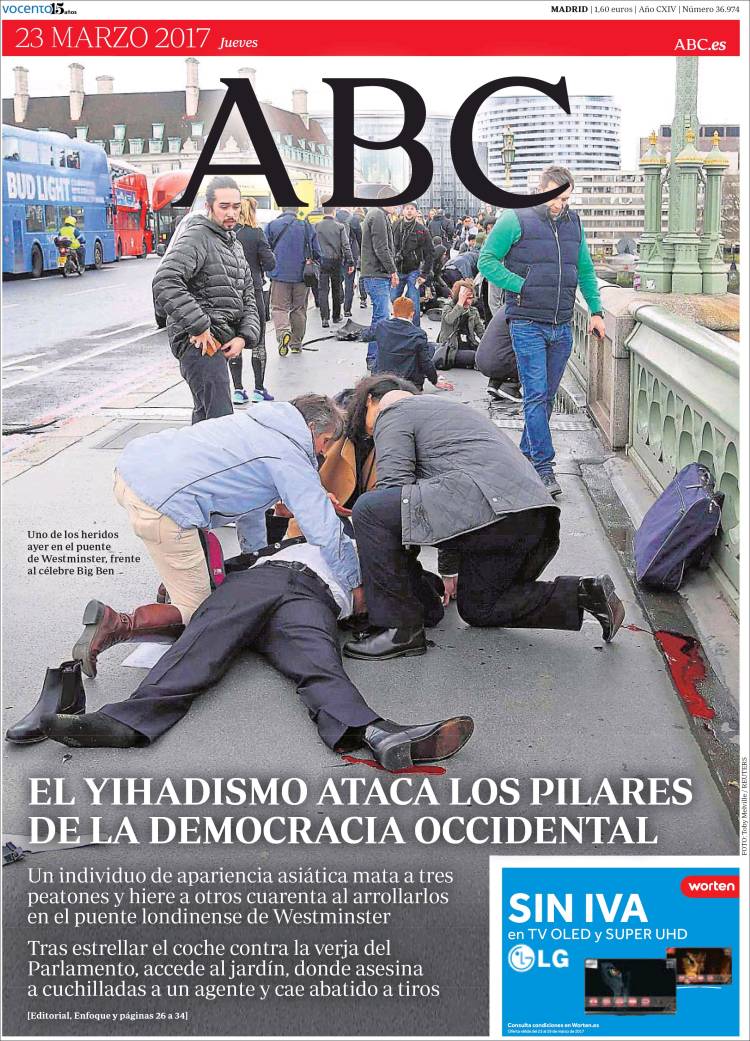 La portada del diario @abc_es hoy jueves 23: