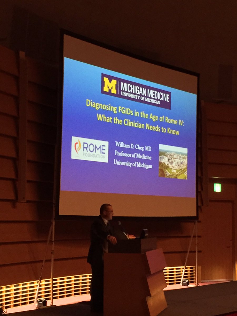 RomeFoundation's tweet photo. Dr Bill Chey, Rome Foundation Board Member, is talking on Bowel Disorders at #ANMA /#JSNM in Osaka https://t.co/5Y7xVQ38A7