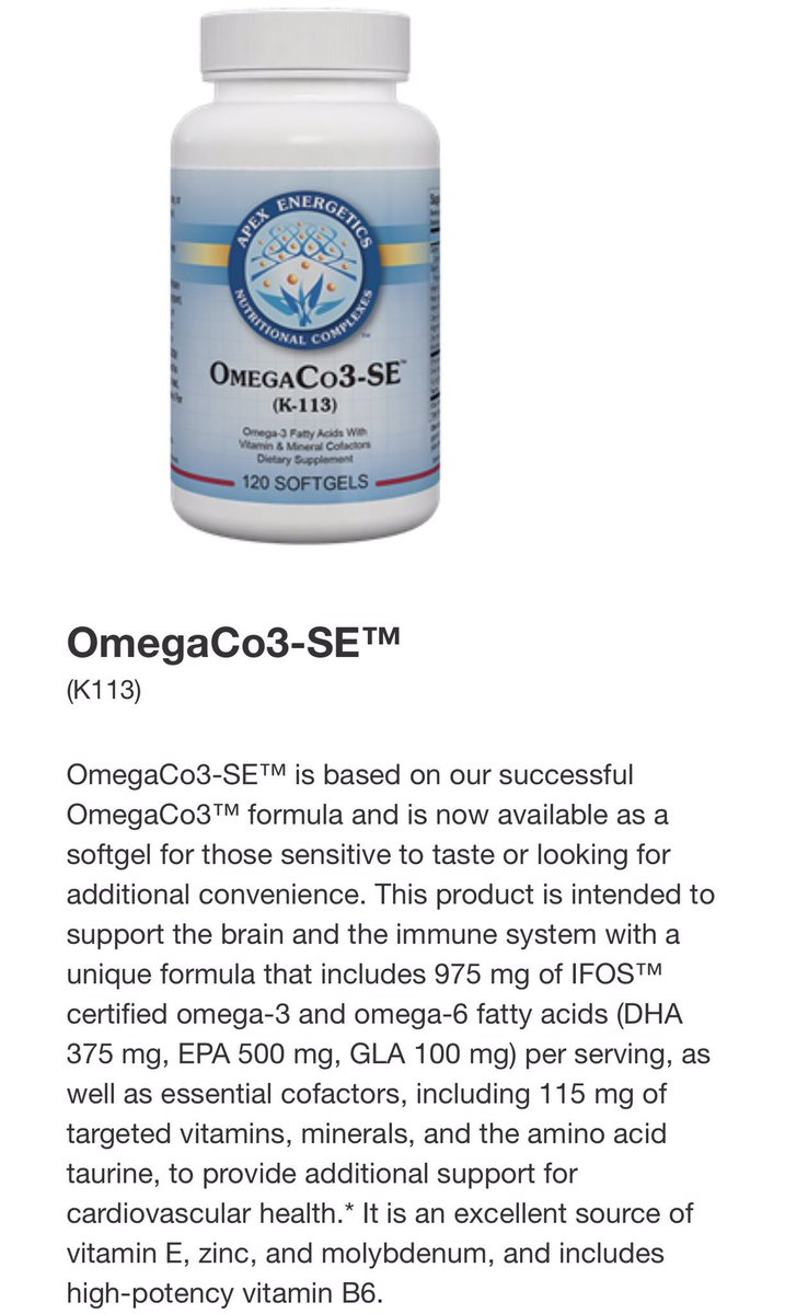 Apex omega co3-se k 113 fatty acid  vitamins and mineral dietary supplements pickvitamin.com