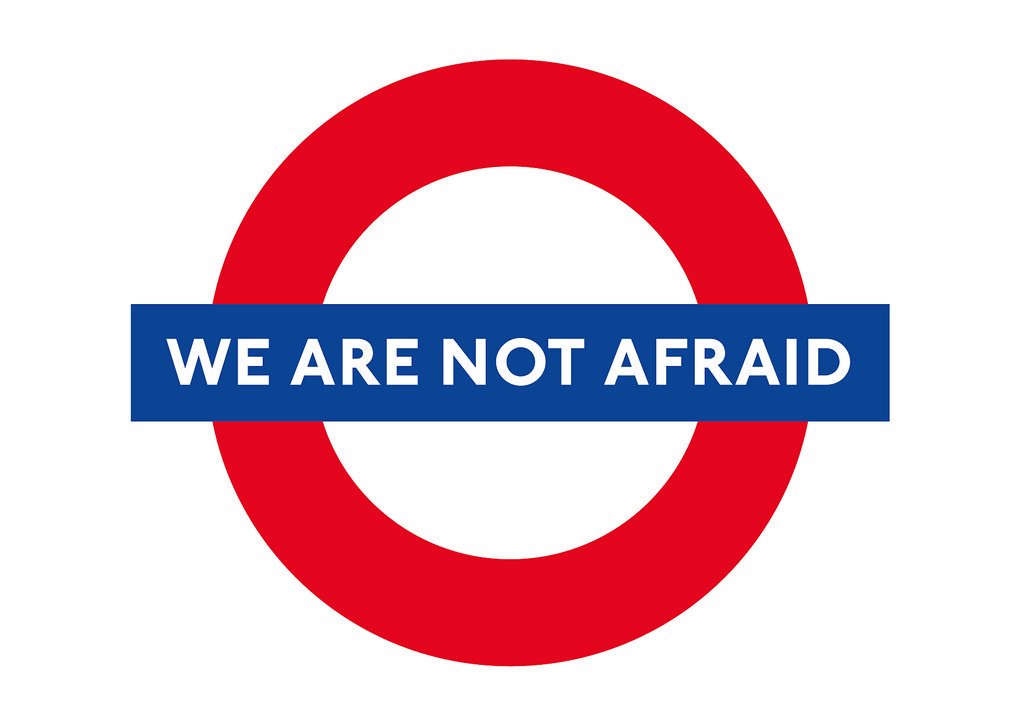 peaceforforces1's tweet photo. We are not afraid and we stand together #PrayForLondon #londonattack https://t.co/bu45P69YTV