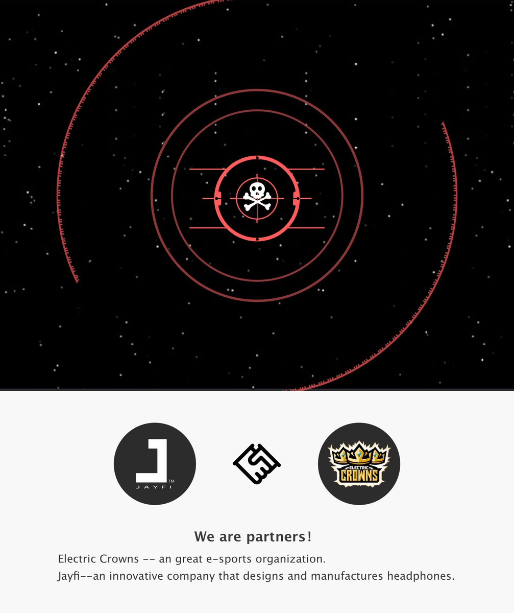 Jayfi_UK's tweet photo. We are the partner! It's our honor to sponsor Electric Crowns. Hope we can make progress together. #Jayfi #eSports https://t.co/2P4psBsdy7