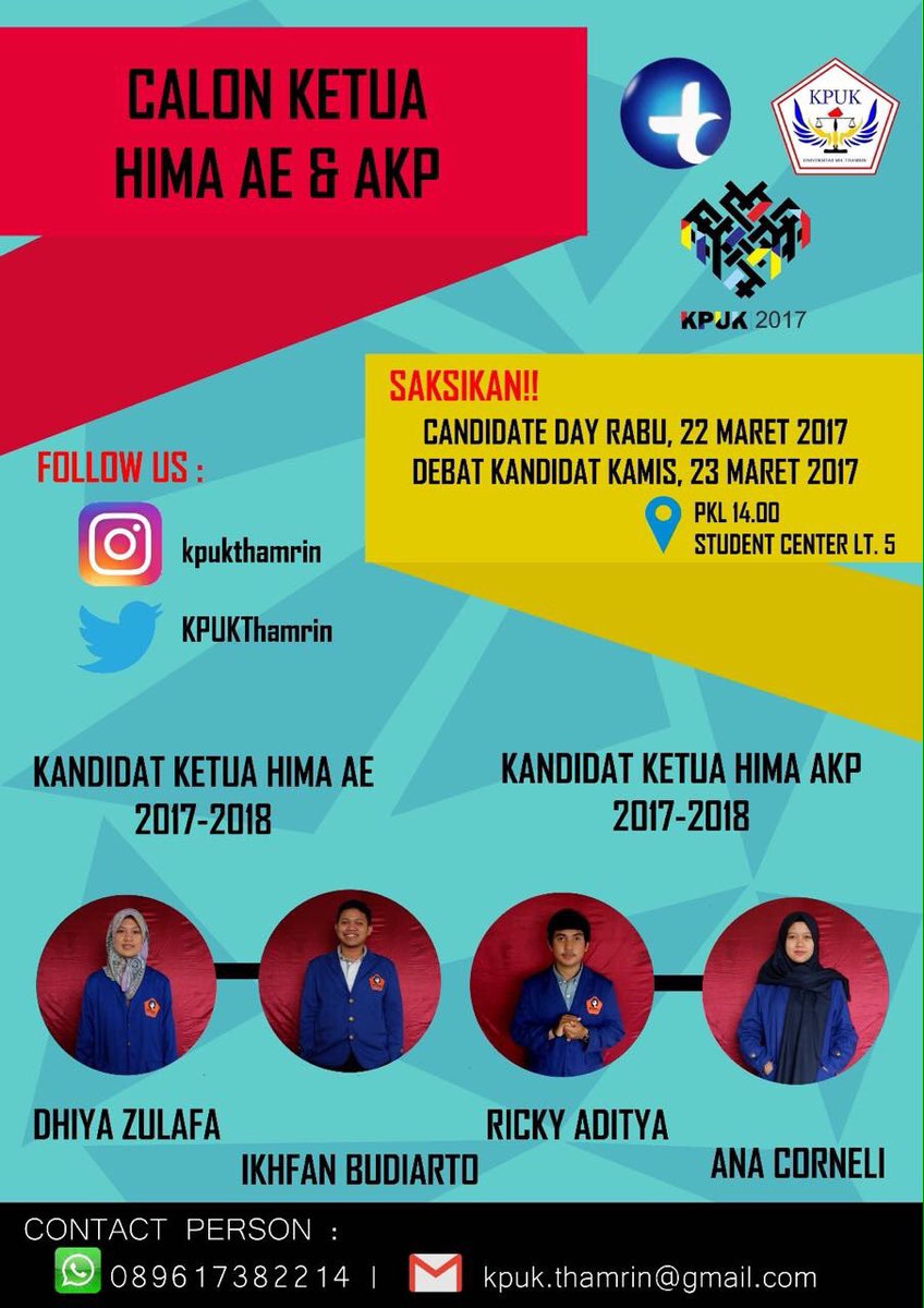 Hari ini, DEBAT KANDIDAT Calon Ketua Hima AE dan AKP periode 2017-208.