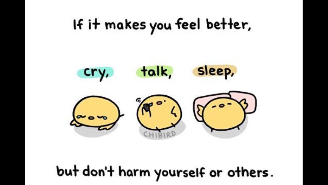 MentalStigmas's tweet image. #cry #talk #sleep but don't harm yourself