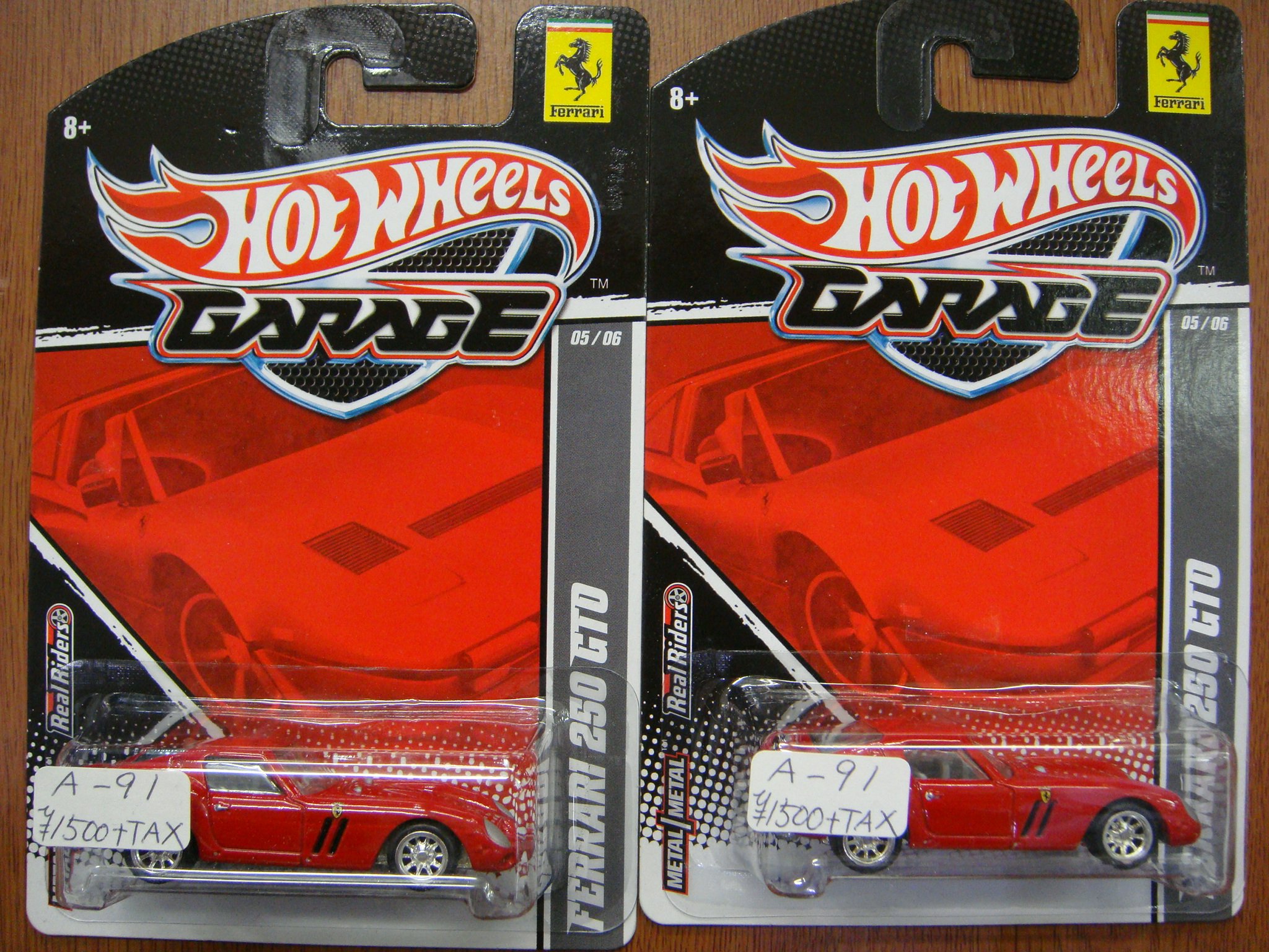 HotWheels GARAGE  Ferrari 250 GTO 赤  レア HotWheels GARAGE Ferrari 250 GTO 赤 レア