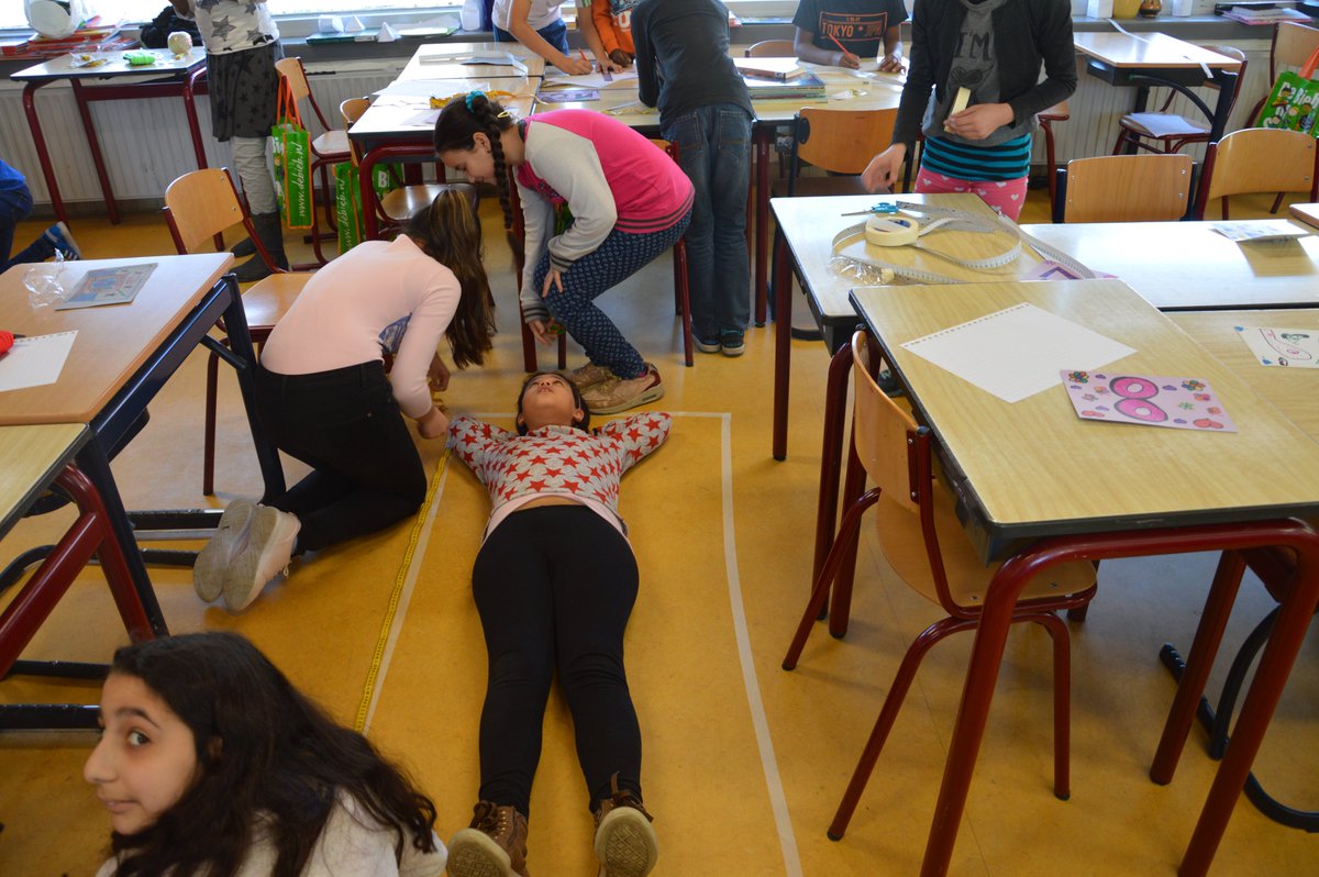 obsDeGouw's tweet image. Wij deden mee met de grote rekendag: Meten, Bewegen, Construeren (deel II)