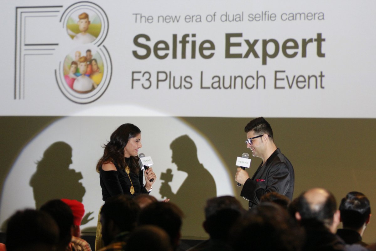 OPPOIndia's tweet photo. The #OPPOF3Plus launch event is live now &amp; @DabbooRatnani professes his love for selfies &amp;  the role of #SelfieExpert in his pursuit! https://t.co/rdqNzgOLTh