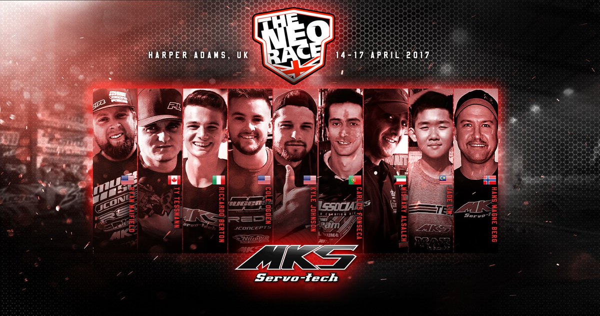 mksservos's tweet photo. MKS Team for The Neo Race 2017!
#MKSservos #MKSX6 #NeoRace #NeoBuggy https://t.co/s4UoXEqQNc