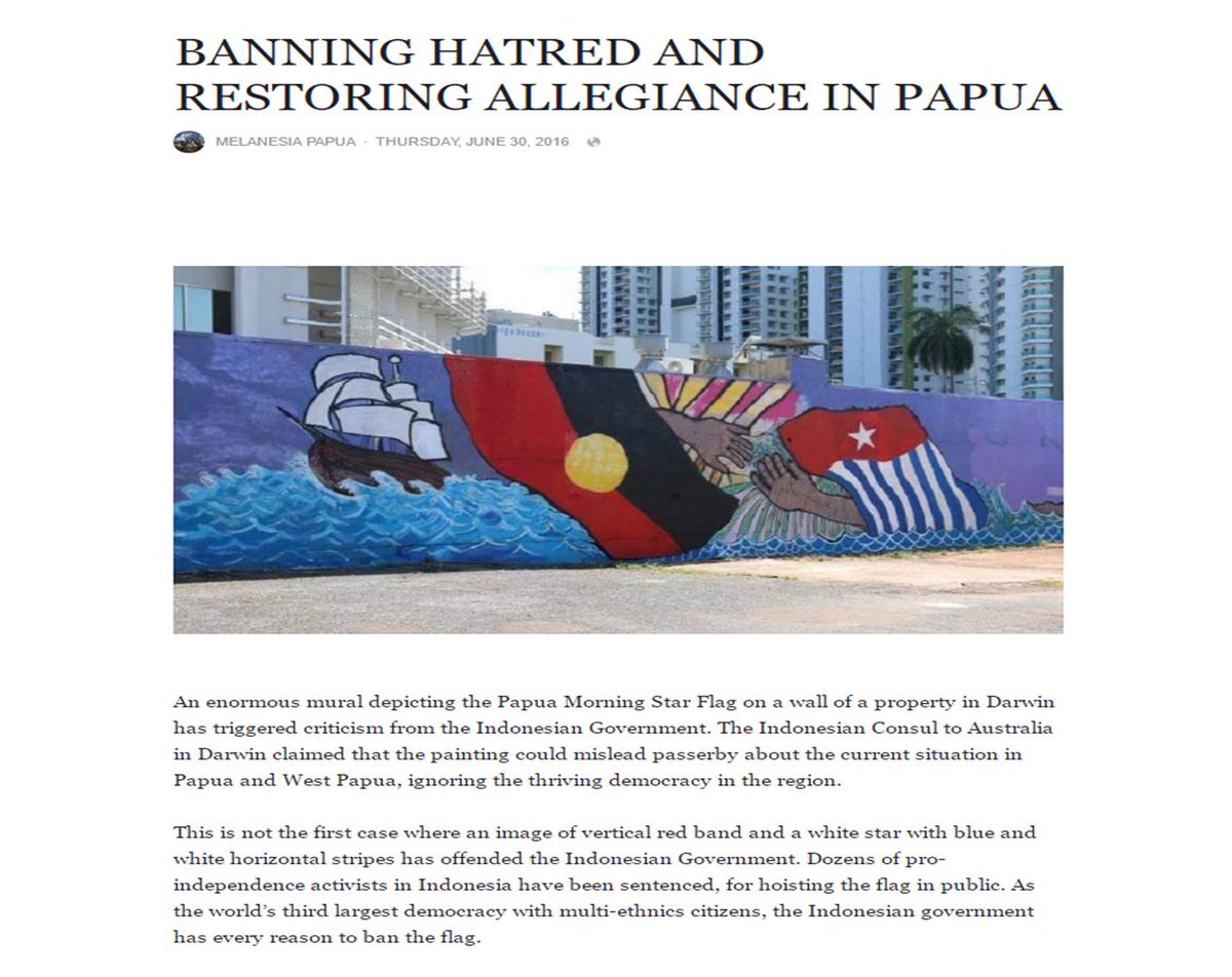 gnfp45's tweet photo. Banning hatred and restoring allegiance in #WestPapua
https://t.co/NK9A1b7g1Y https://t.co/AdRmS8HTUo