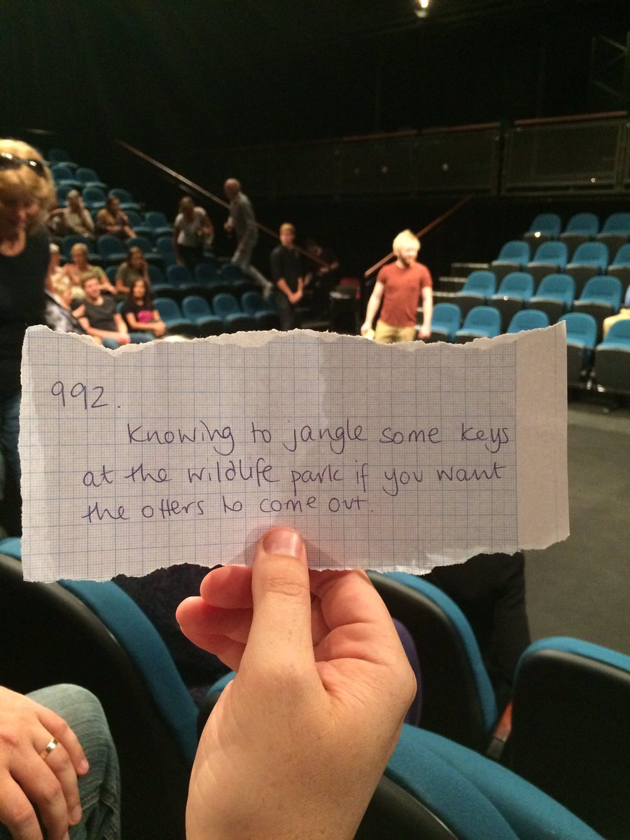 thecstate's tweet photo. Sometimes u need a reminder of all the amazing things in life #everybrilliantthing is 1 of them! @Aklfestival @painesplough @SleeveNotes https://t.co/2DNbHSYKOi