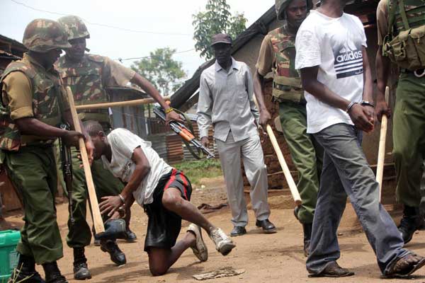 NationAfrica's tweet photo. Police beat up and strip Standard journalist in Siaya - Daily Nation https://t.co/agrI2xLSDh https://t.co/XSr84g2AOK