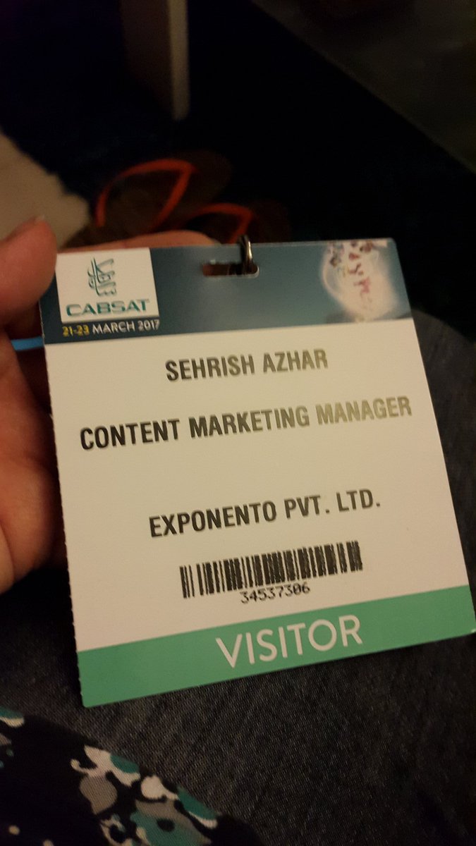 SehrishAzhar6's tweet photo. At #CASBAT - The leading #broadcast #satellite & entertainment event. https://t.co/eaMRjZHcM8
