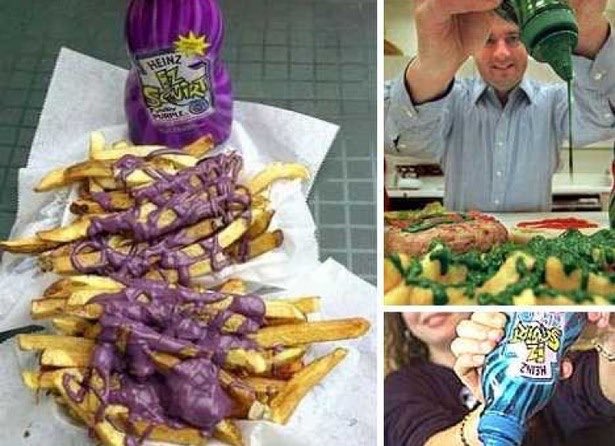 #WhateverHappenedTo purple &amp; green ketchup?
