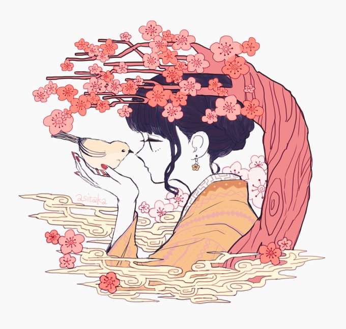 「桜 着物」のTwitter画像/イラスト(古い順)