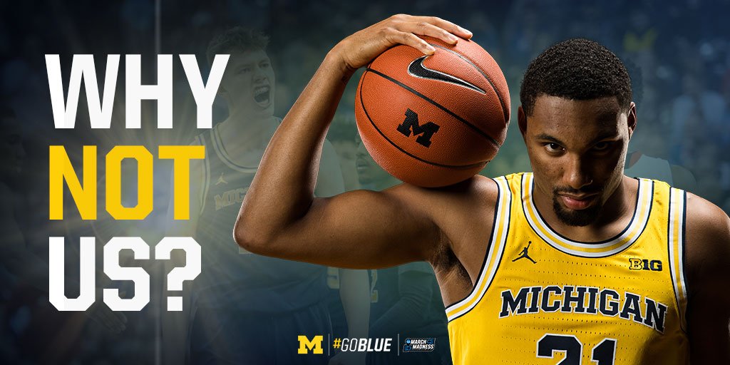 umichbball's tweet image. #WhyNotUs

#GoBlue #Sweet16