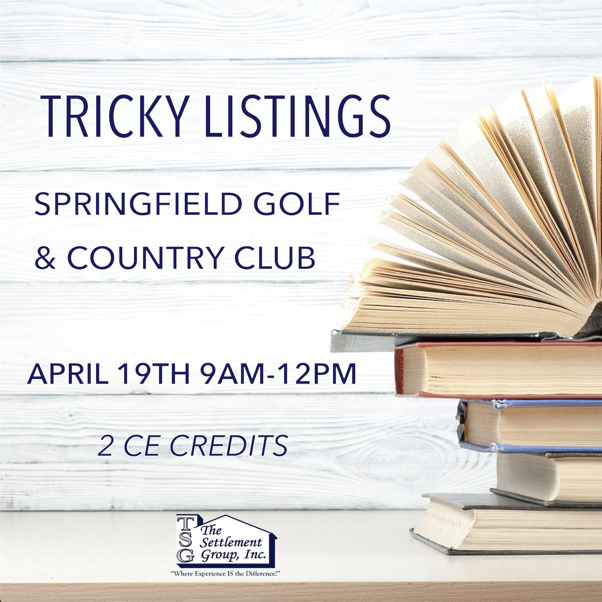 TweetTSG's tweet photo. Good Morning #Realtors! Tricky Listings is back &amp; in Springfield for 2 CE Credits! Sign up here to save your spot... https://t.co/DN7hNrDa63 https://t.co/VotzzyzM8O
