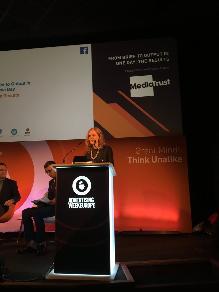 Creative Agency Partner at <a href="/facebook/">Facebook</a> @lise on <a href="/SohaHousing/">Soha Housing</a>‘s challenge “the brief was inspirational” #AWEurope