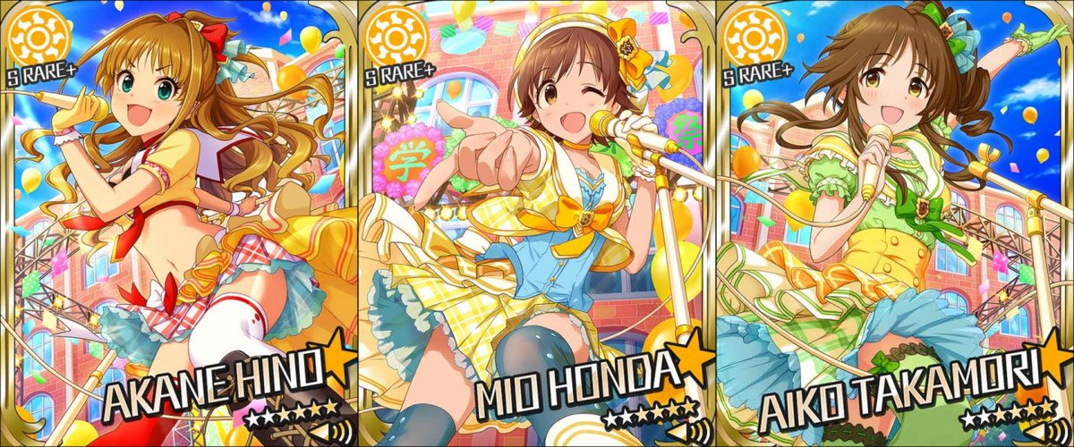 imascg_units's tweet photo. ポジティブパッション : POSITIVE PASSION

Mio Honda, Akane Hino, &amp; Aiko Takamori https://t.co/saLRlCZojE