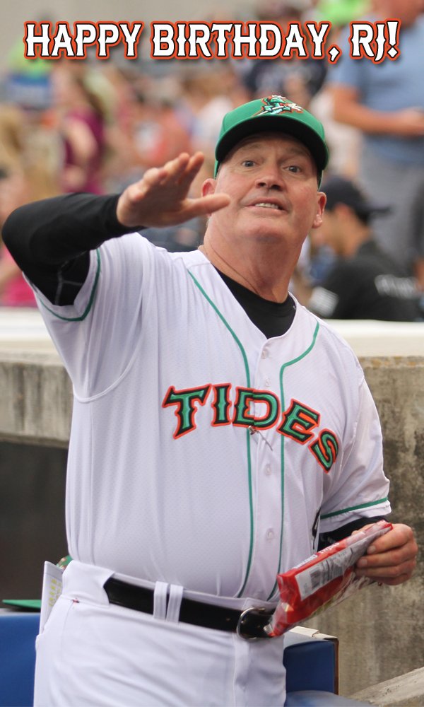 A very happy birthday to the winningest manager in Tides franchise history, Ron Johnson! 