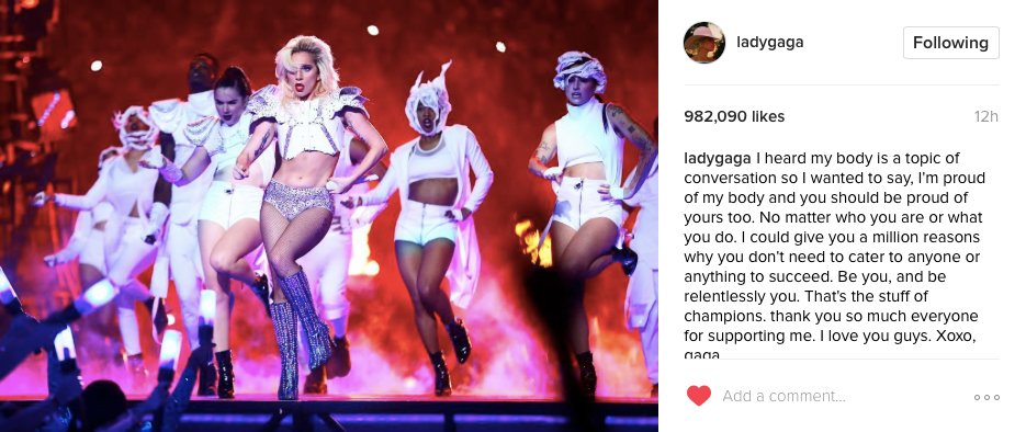 What brands can learn about #Instagram from #LadyGaga #superbowl #influencer bit.ly/2kOWGdG