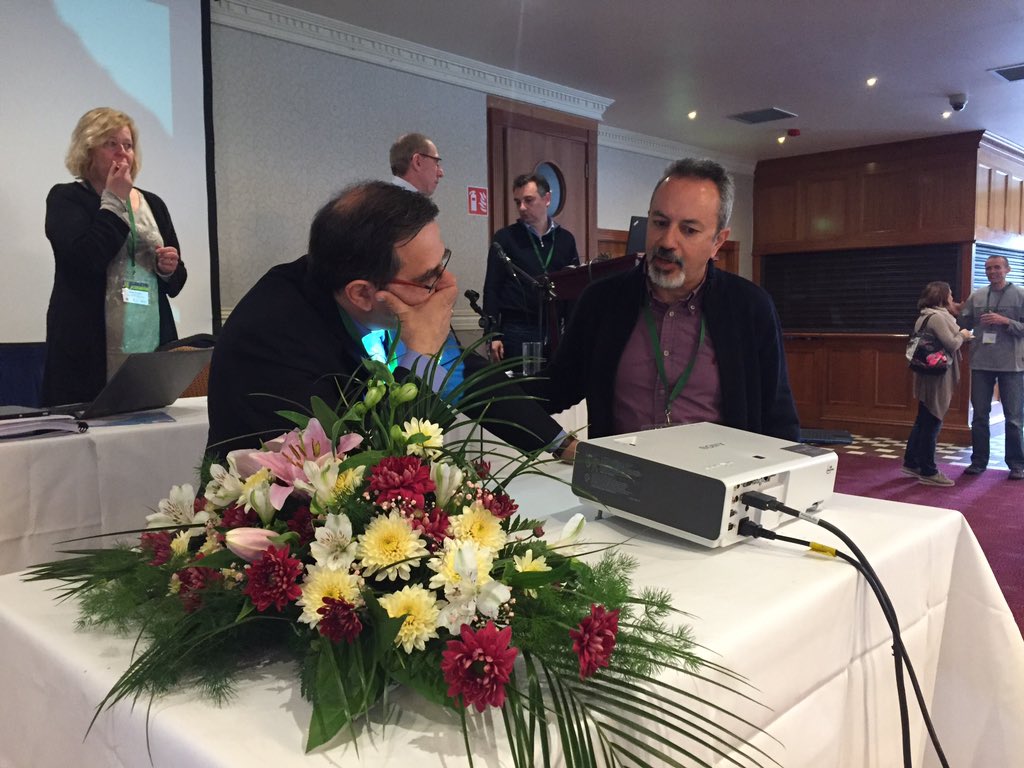 nick_powe's tweet photo. @BurrenGeopark hosts @EGNetwork #egn39 at @fallshotel #geoparkhour @unescoEARTH https://t.co/4GKq7NRvBt