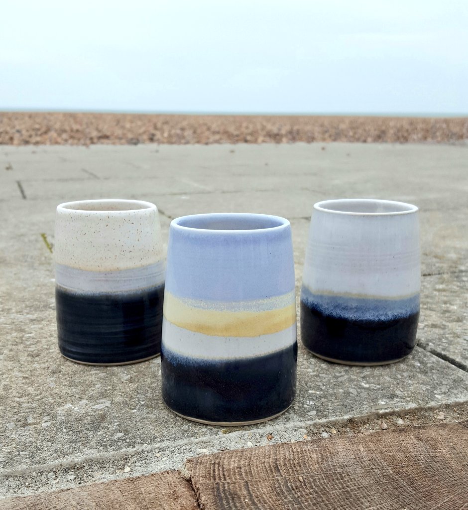 HollyBellCeram's tweet photo. A successful glaze firing this week, lots of new pots on the shelves at #studio229 #Brighton #pier #handmade #coast #ceramics https://t.co/3GSj4oySB8