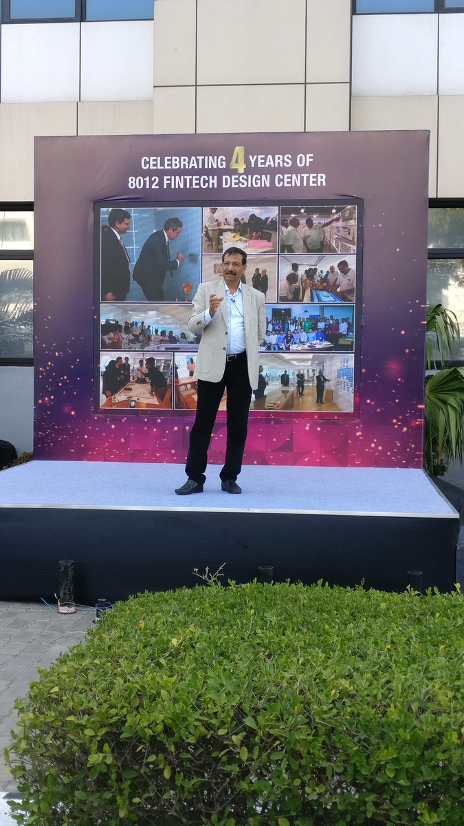 i_DesignArena's tweet photo. Celebrating 4 yrs of 8012 FinTech Design Center - a sanctuary of #DesignThinking  at Intellect Design Arena @FT8012 https://t.co/2WrLO3wopR
