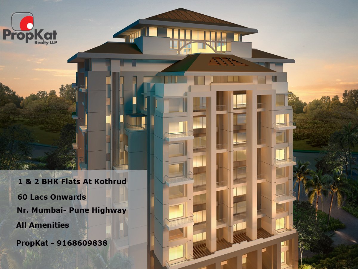 Propkat1's tweet photo. 1 & #2BHK Flats at Kothrud , 60 Lacs Onward Near Mumbai pune highway with All amenities #PropKat- 9168609838 #Pune #FlatsInPune #Gudipadwa https://t.co/Ys4LUJTvRM