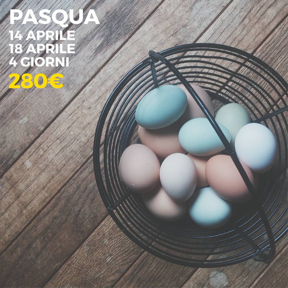 #Pasqua a #CampitelloMatese: 4 giorni in pensione completa, accesso in piscina, pranzo di Pasqua e Pasquetta a 280€> ow.ly/t1kP308ZkYz