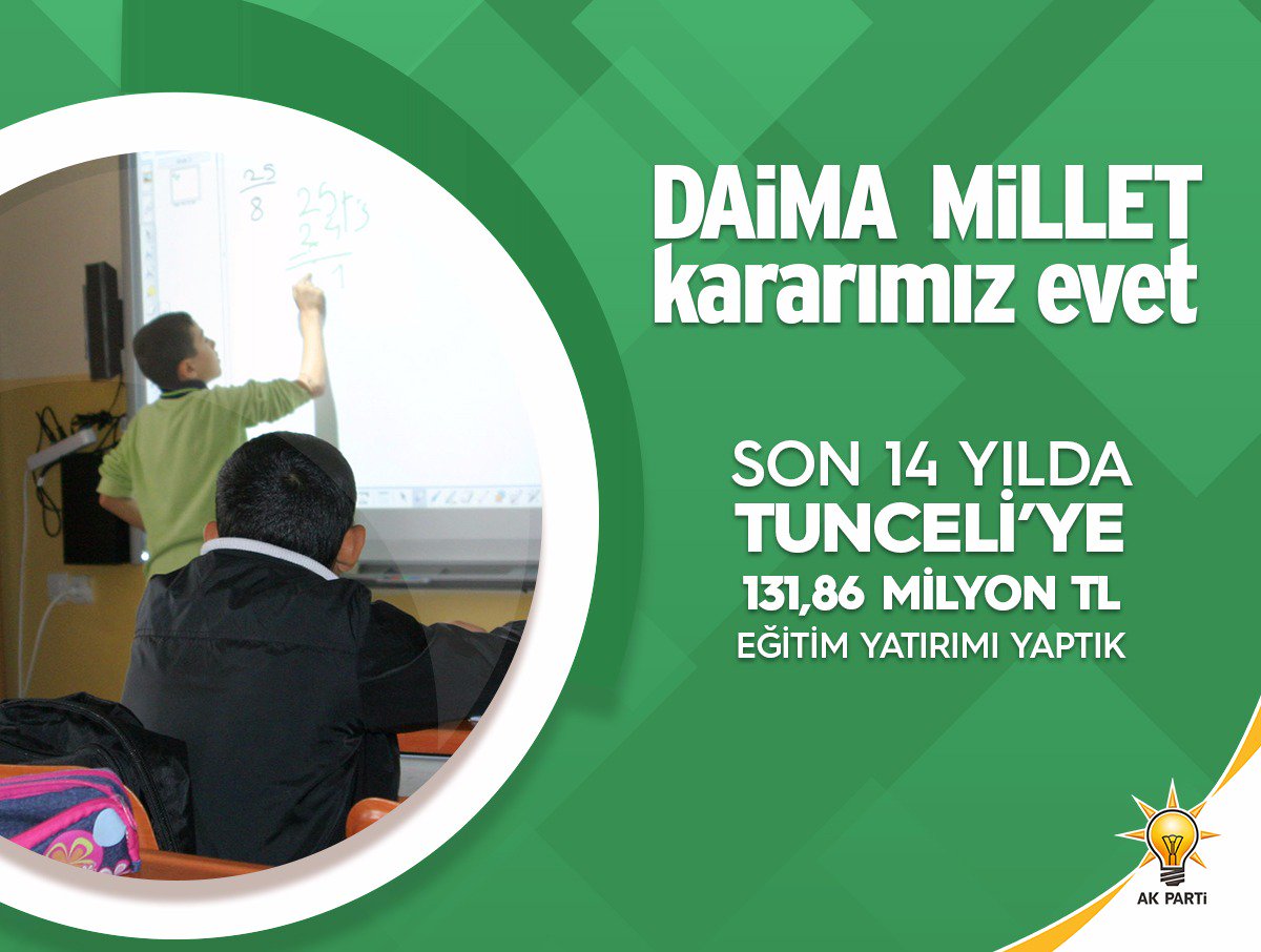 #TunceliEVETdiyor