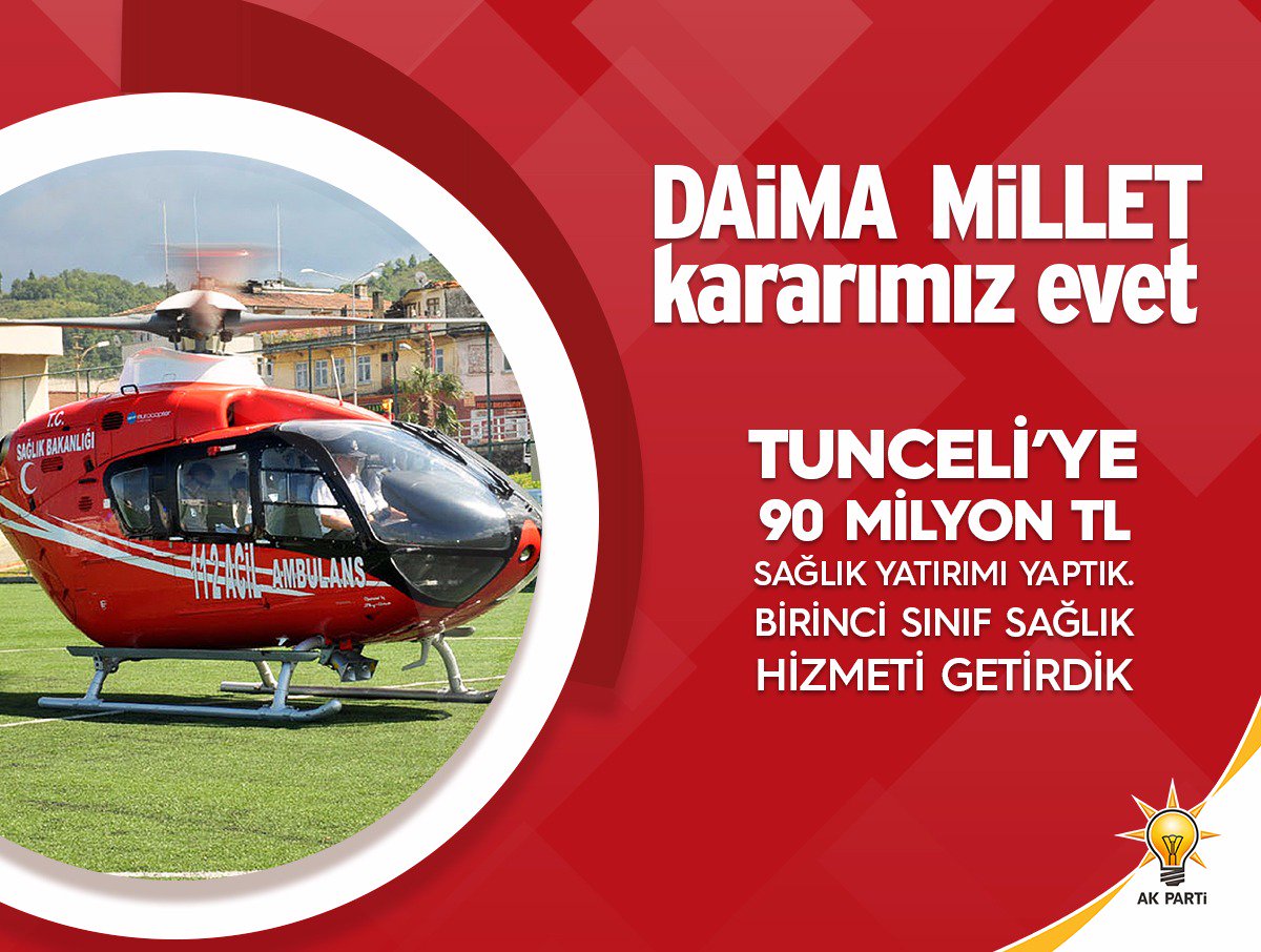 #TunceliEVETdiyor
