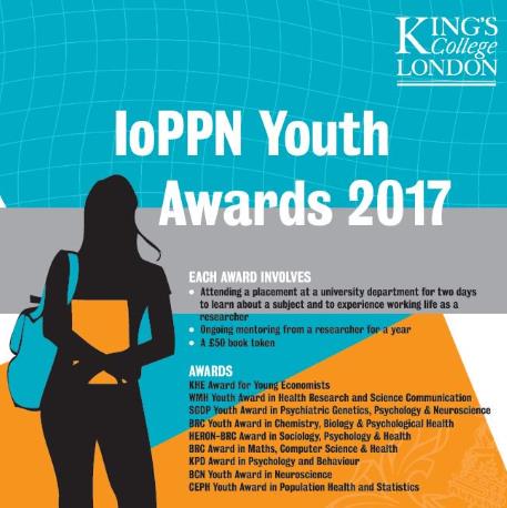 MargaretHeslin1's tweet photo. 2017 IoPPN Youth Awards winners announced: https://t.co/IG1KXUGXHB 
Congratulations to all applicants
@KingsIoPPN https://t.co/hhCuKFMFiP
