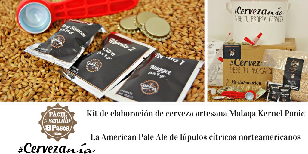 Elabora 5l. de #cerveza artesana Kernel Panic de <a href="/CervezaMalaqa/">Cerveza Malaqa</a> 👌 Hazte con todos los materiales y con envío gratis! bit.ly/KitMalaqa