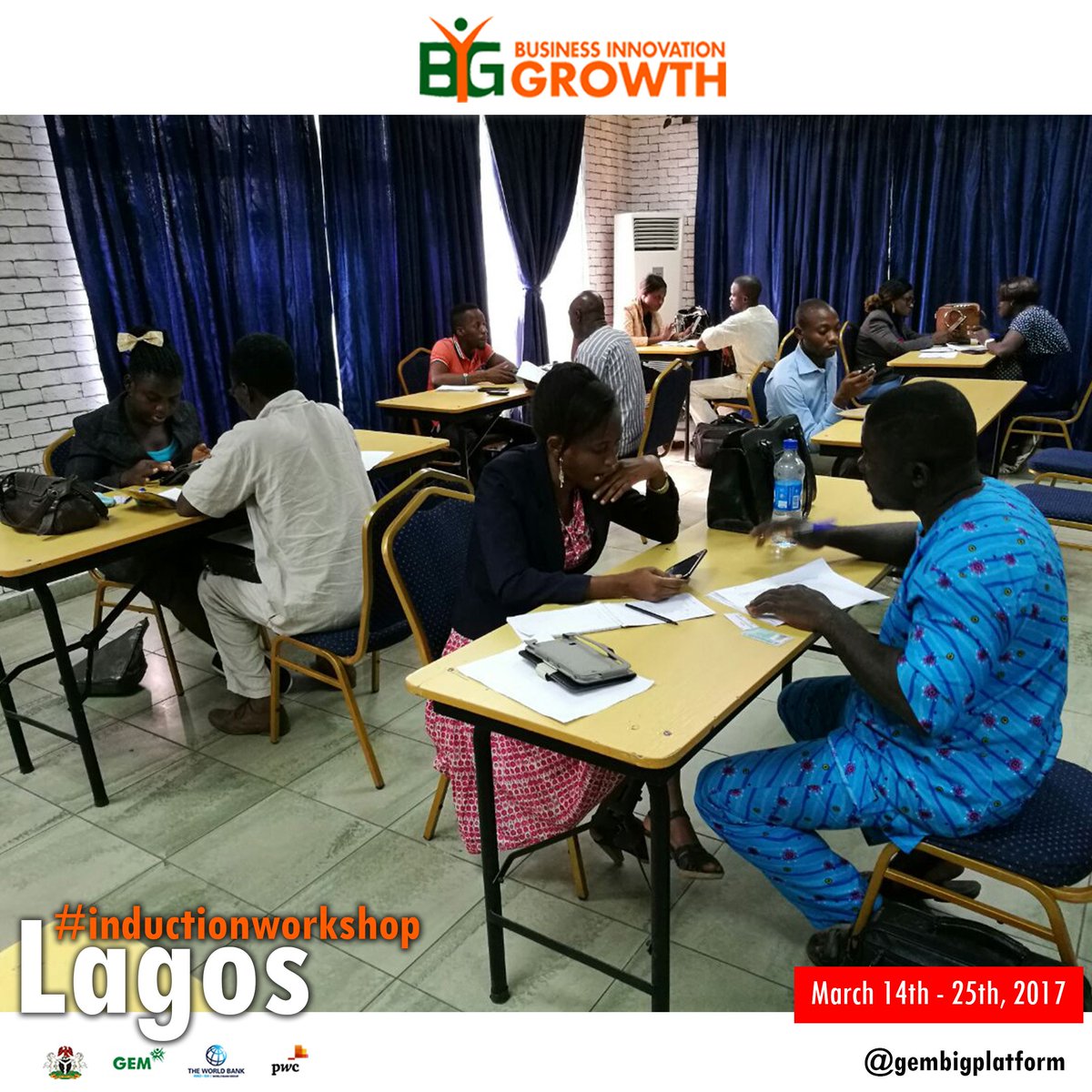 GEMBIGPlatform's tweet photo. 2 days left to the end of #BIGPlatform #InductionWorkshop #Lagos and #Abuja. It's been a fulfilling experience so far for the inductees. https://t.co/jn7R2HLHbV