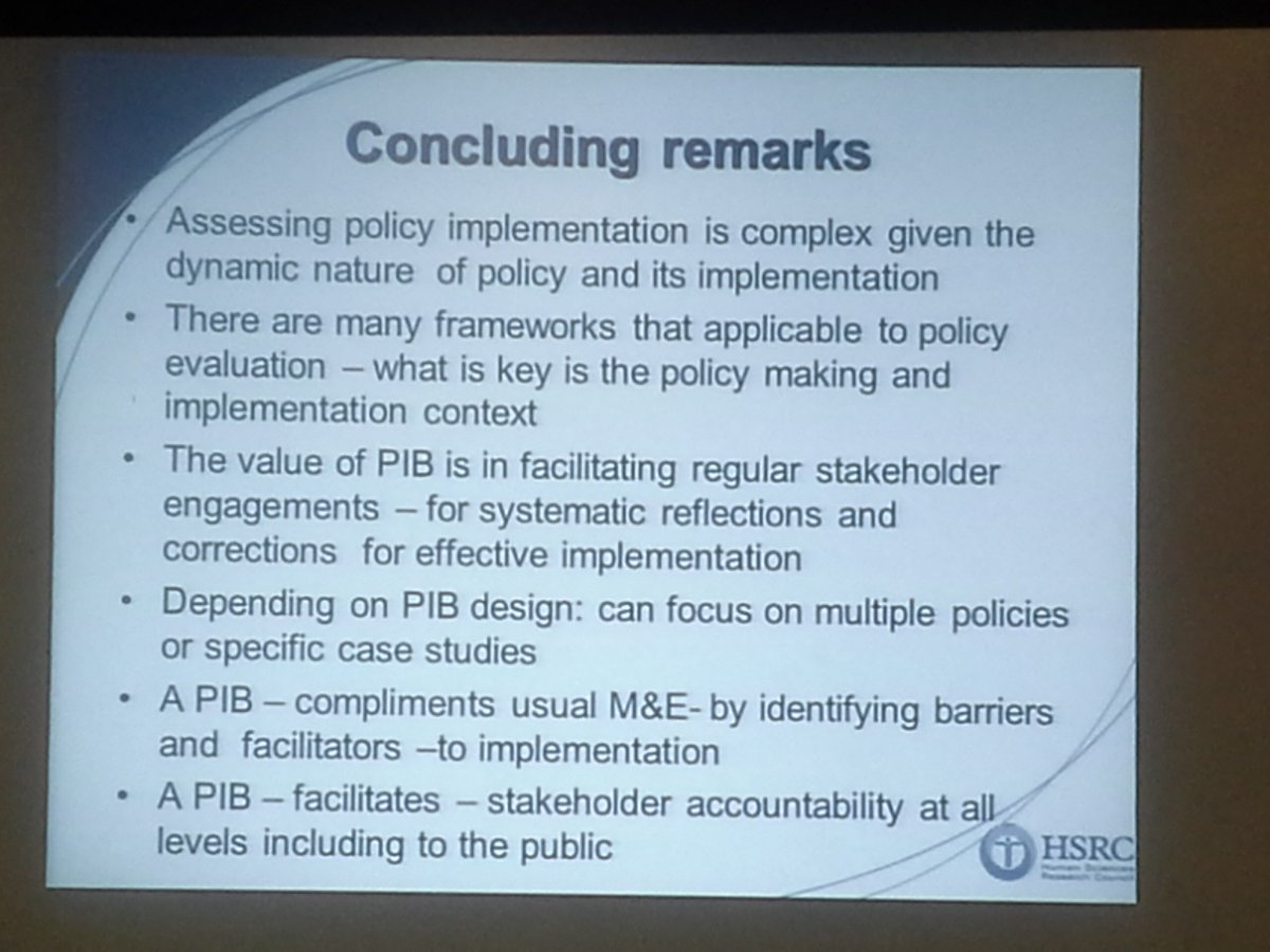 Africa_evidence's tweet image. Concluding remarks by Prof Charles Hongoro. #policyimplementation @HSRCza @Policyprocesses @ACE_UJ