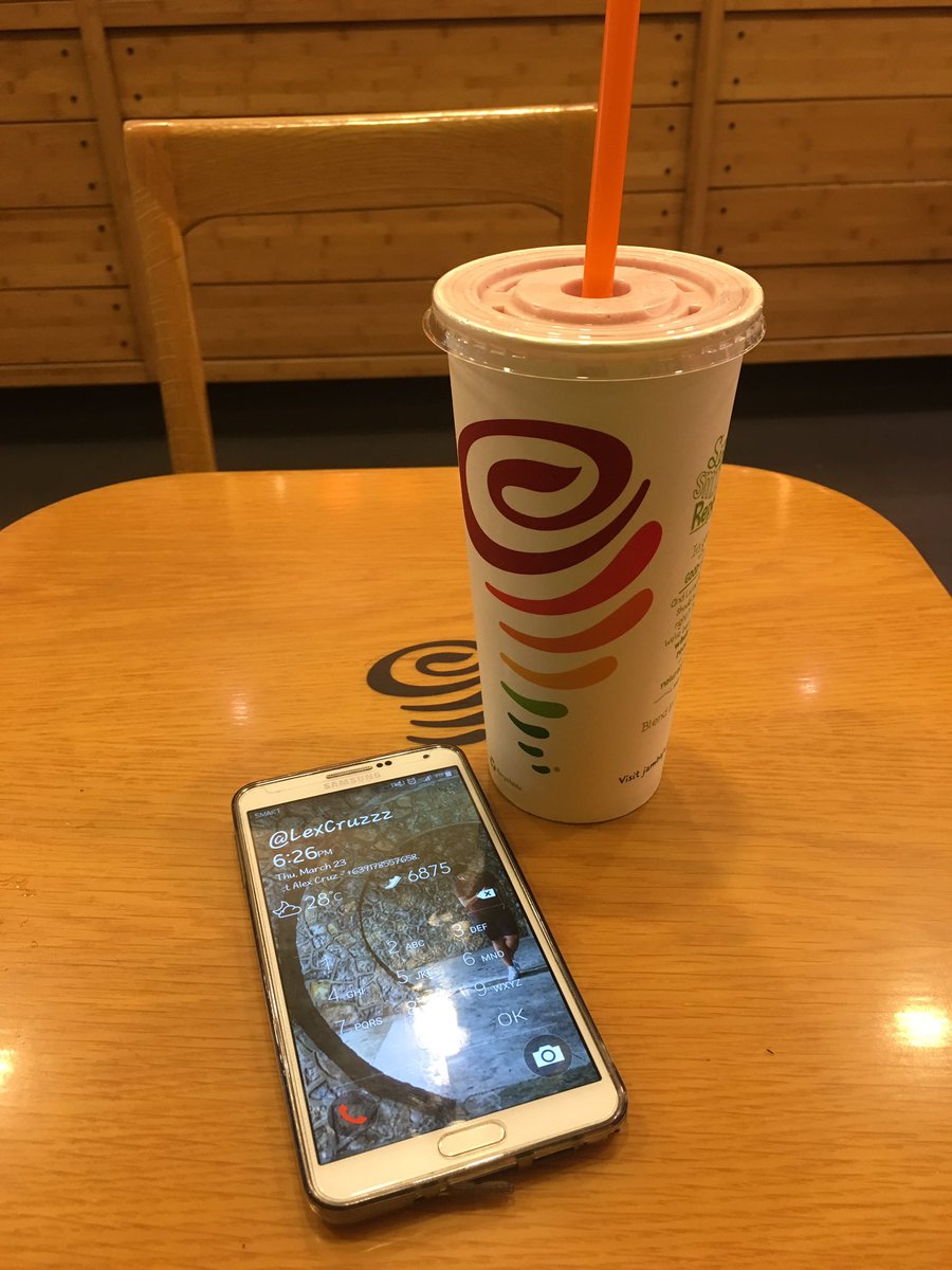 lexcruzzz's tweet photo. Thirst-day Jamba!!! #JambaJuice #SMNorthEDSA #MeTime #Diet #Kunware #Healthy https://t.co/kZjn9NFhCh