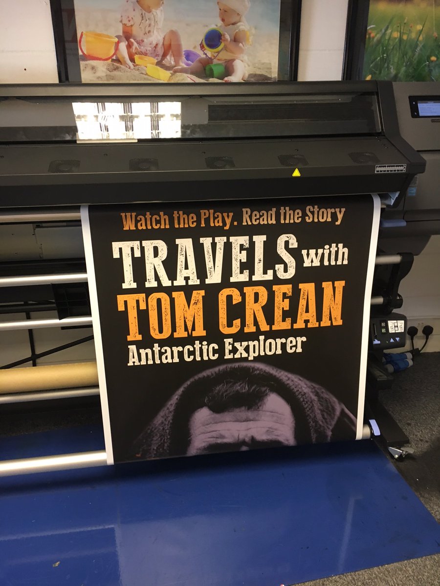 PrintInCompany's tweet photo. New banner for the #TomCreanShow @tomcreansho with #aidandooley Hope all going to see enjoy!
#onemanshow #Ireland #Antarctic https://t.co/3qPvuP84WW