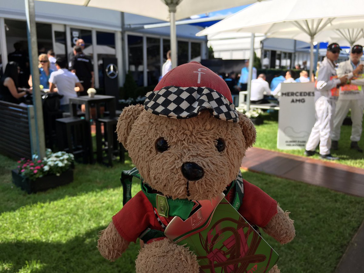 east_f1's tweet photo. Thank you @Ferrarikid1 for taking me in the @ausgrandprix paddock today, I had a great time 🐻 https://t.co/Mv9WFmjMY3